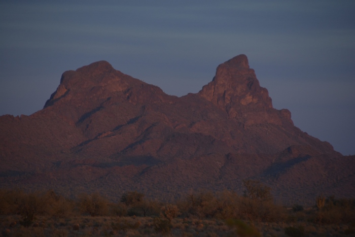 Picacho Peak at sunset